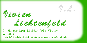 vivien lichtenfeld business card